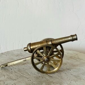 Vintage Brass Replica Cannon